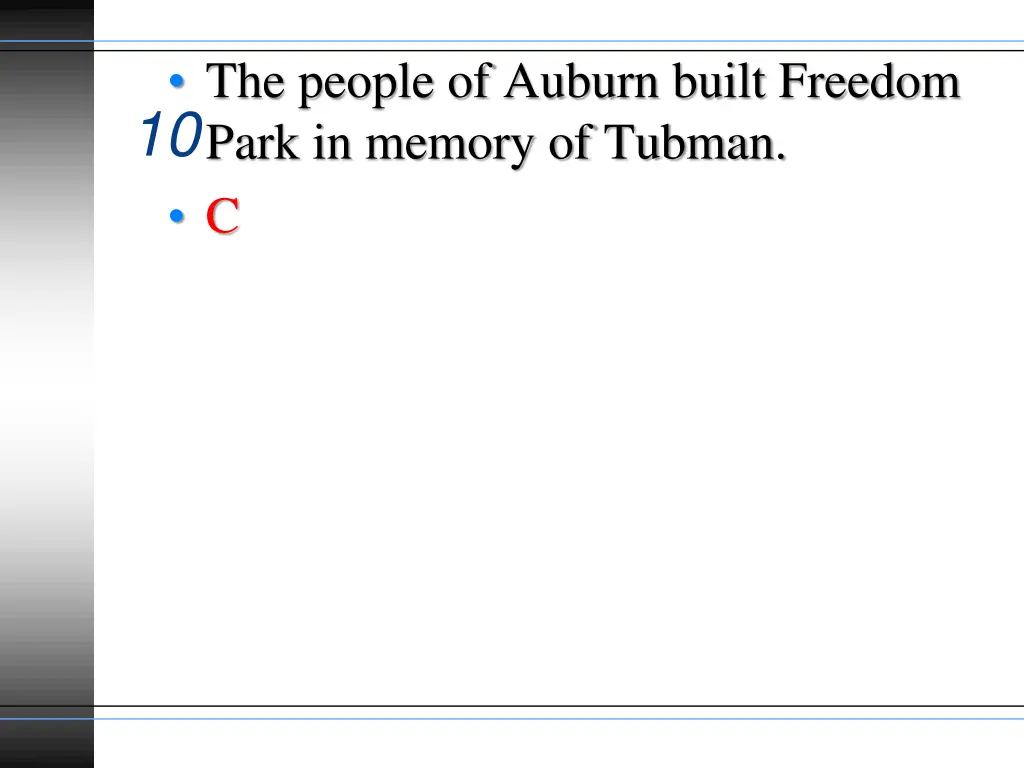 the people of auburn built freedom park in memory