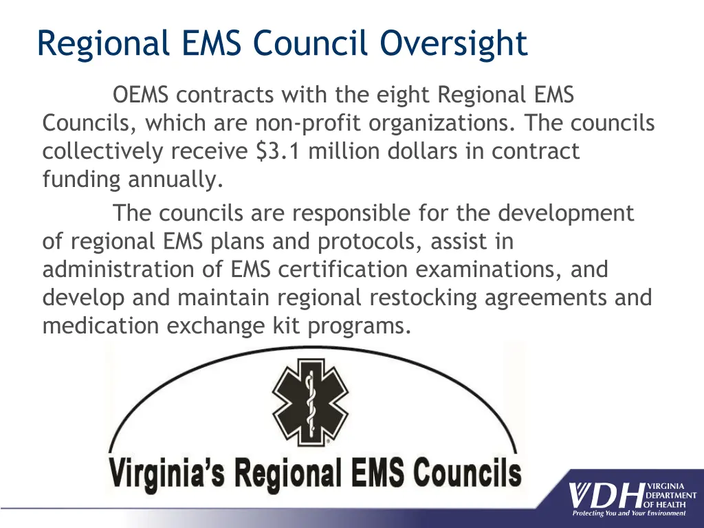 regional ems council oversight