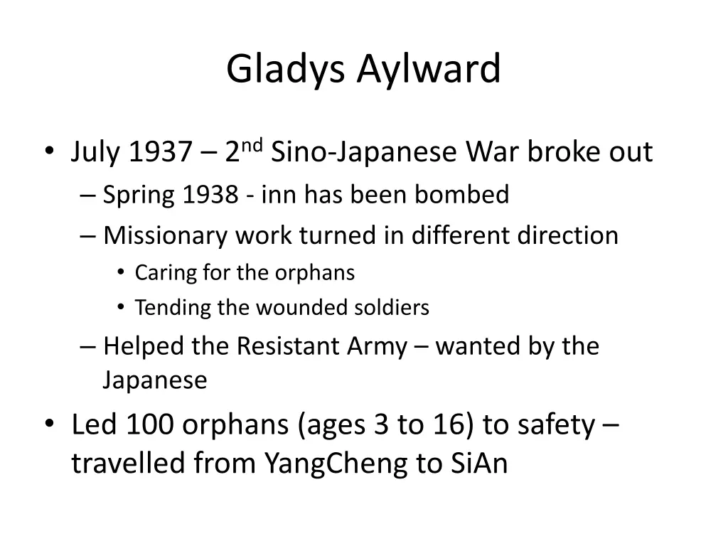 gladys aylward 5