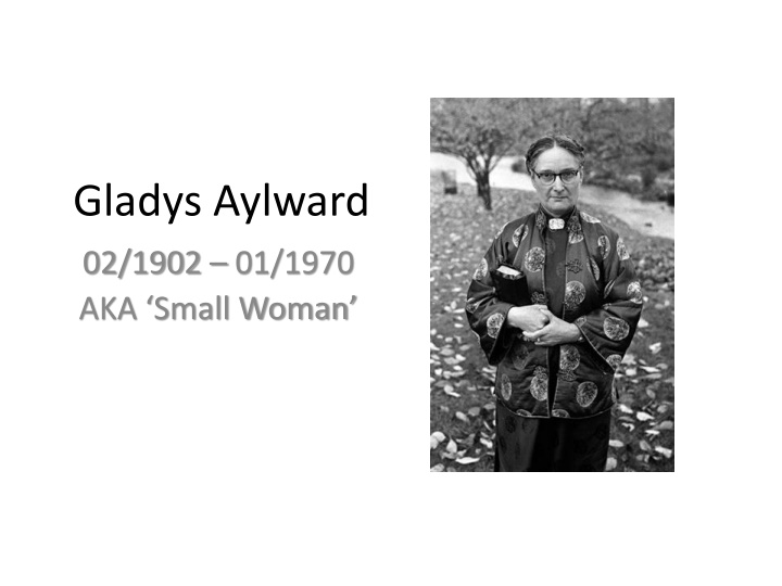 gladys aylward