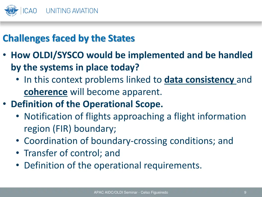 challenges faced by the states how oldi sysco