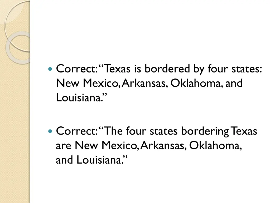 correct texas is bordered by four states