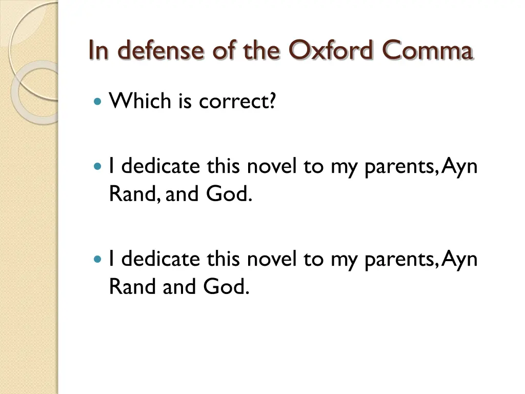 in defense of the oxford comma