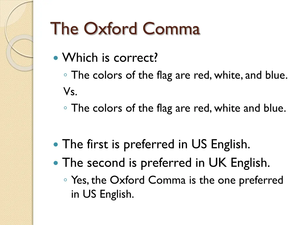 the oxford comma