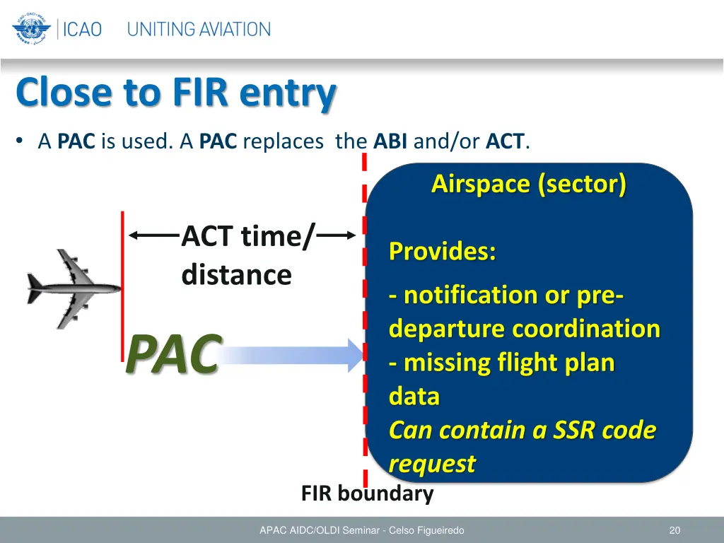 close to fir entry a pac is used a pac replaces