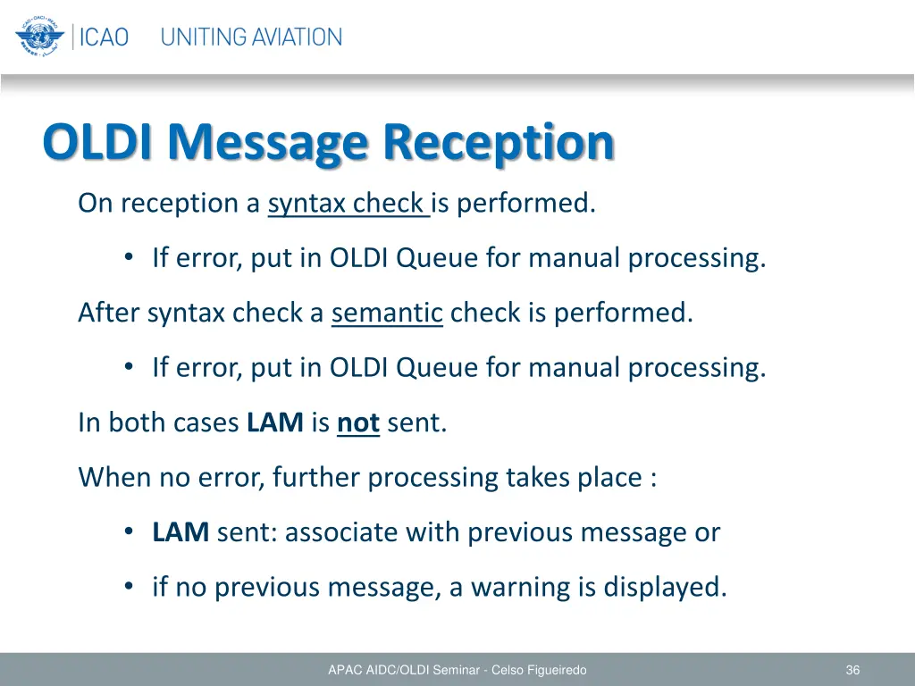 oldi message reception 1