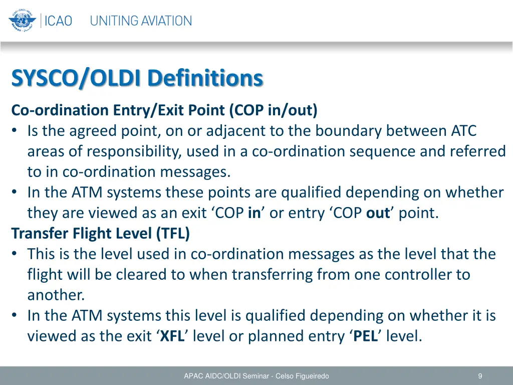 sysco oldi definitions