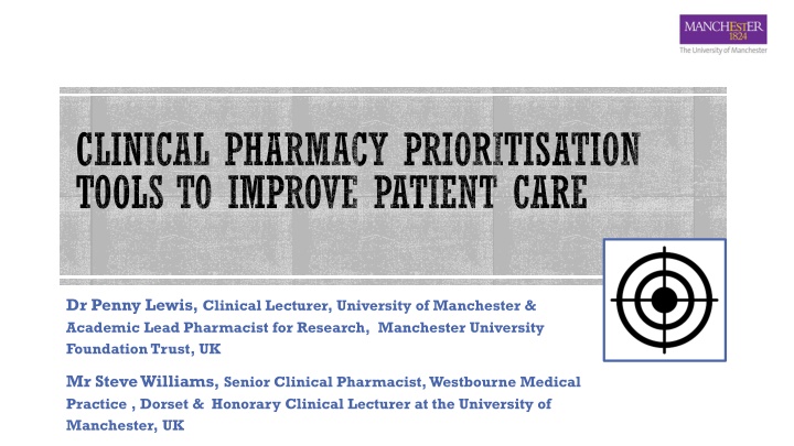 clinical pharmacy prioritisation tools to improve