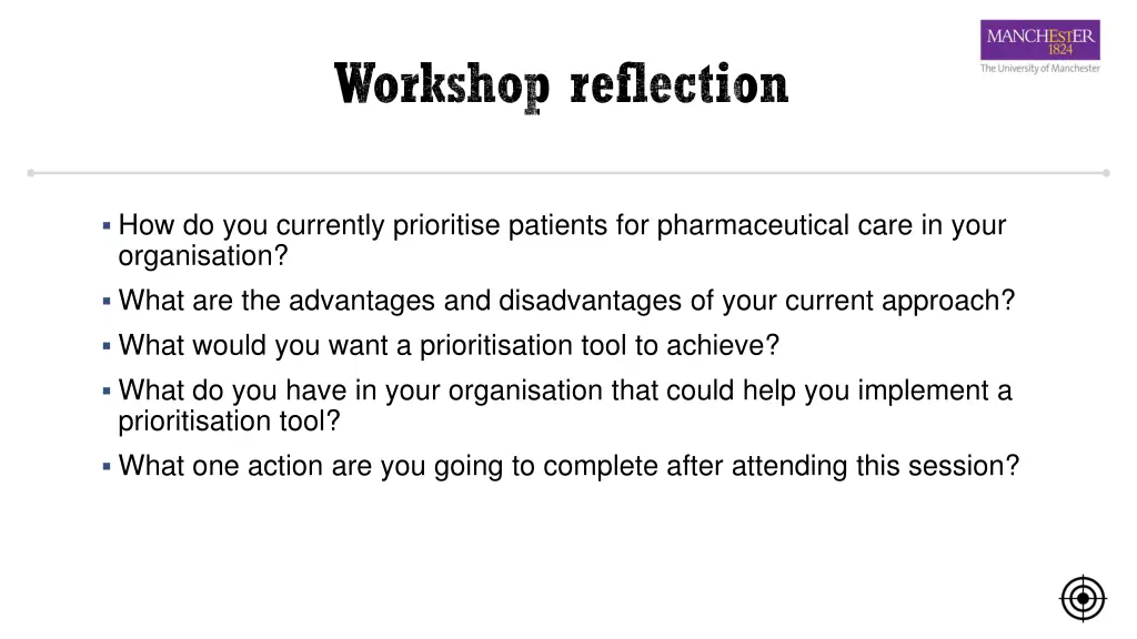 workshop reflection