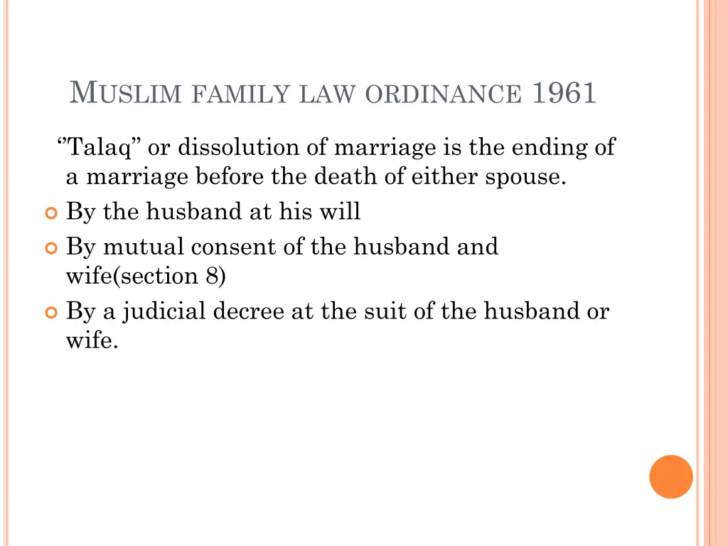 m uslim family law ordinance 1961