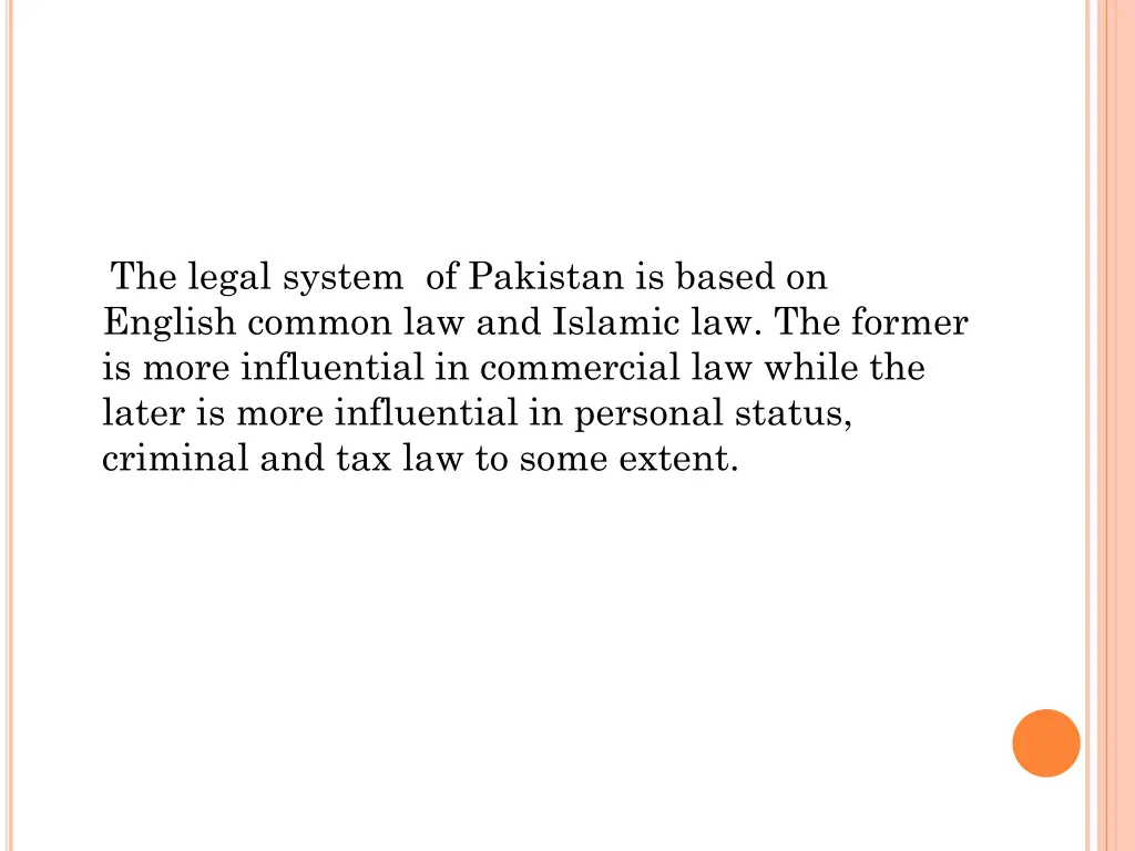 the legal system of pakistan is based on english