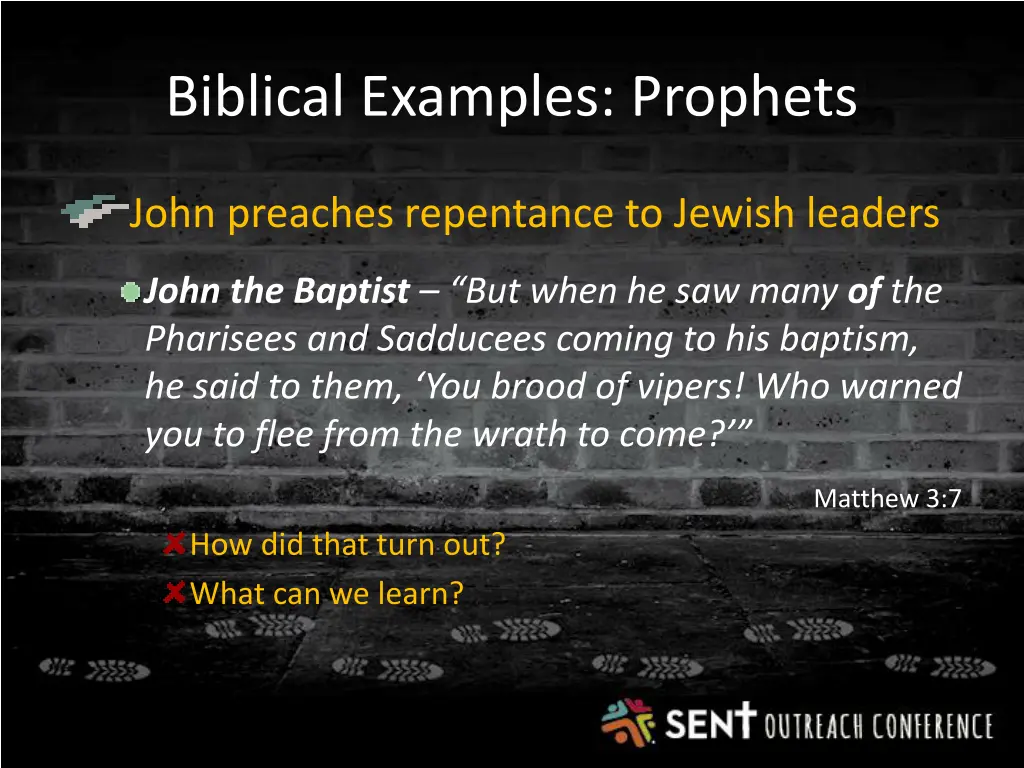 biblical examples prophets 1