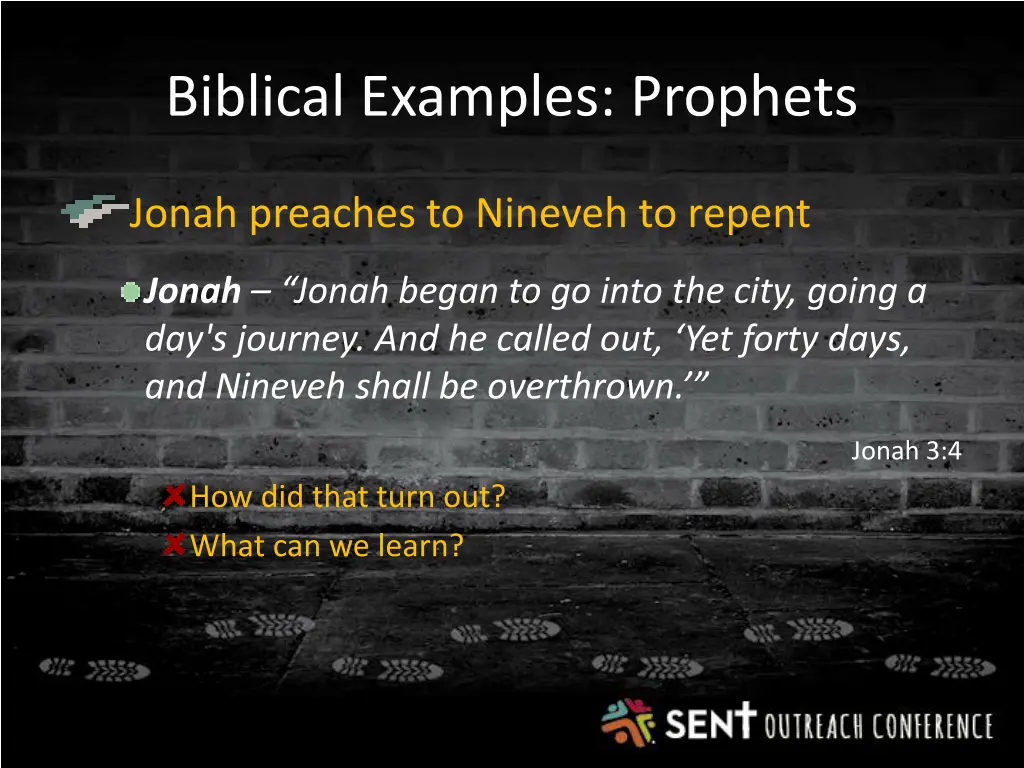 biblical examples prophets