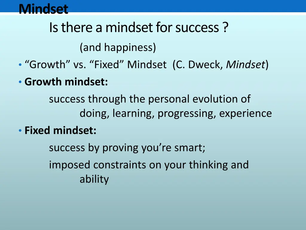 mindset 1