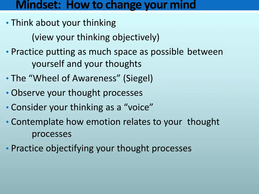 mindset how to change your mind view your