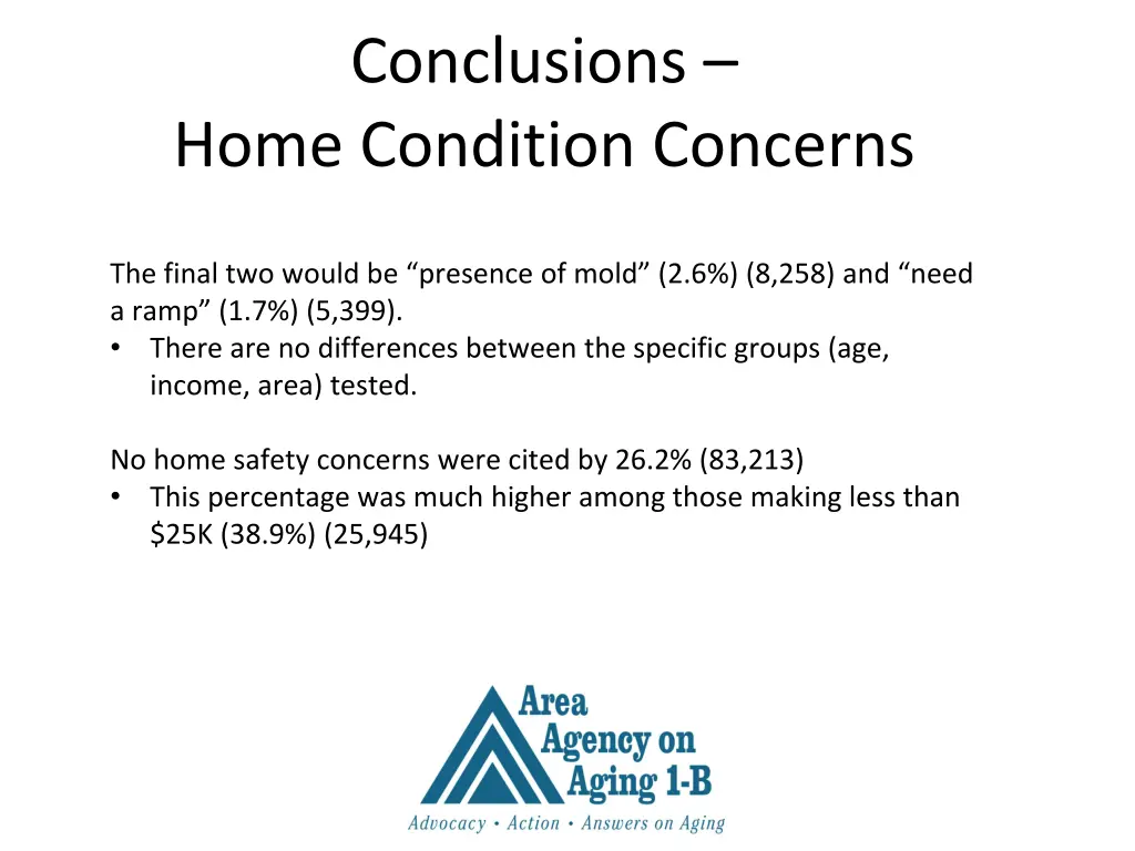 conclusions home condition concerns 1