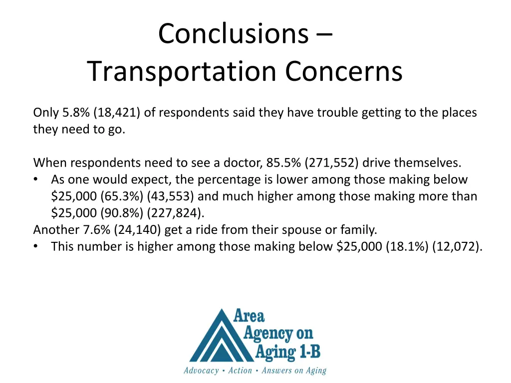 conclusions transportation concerns