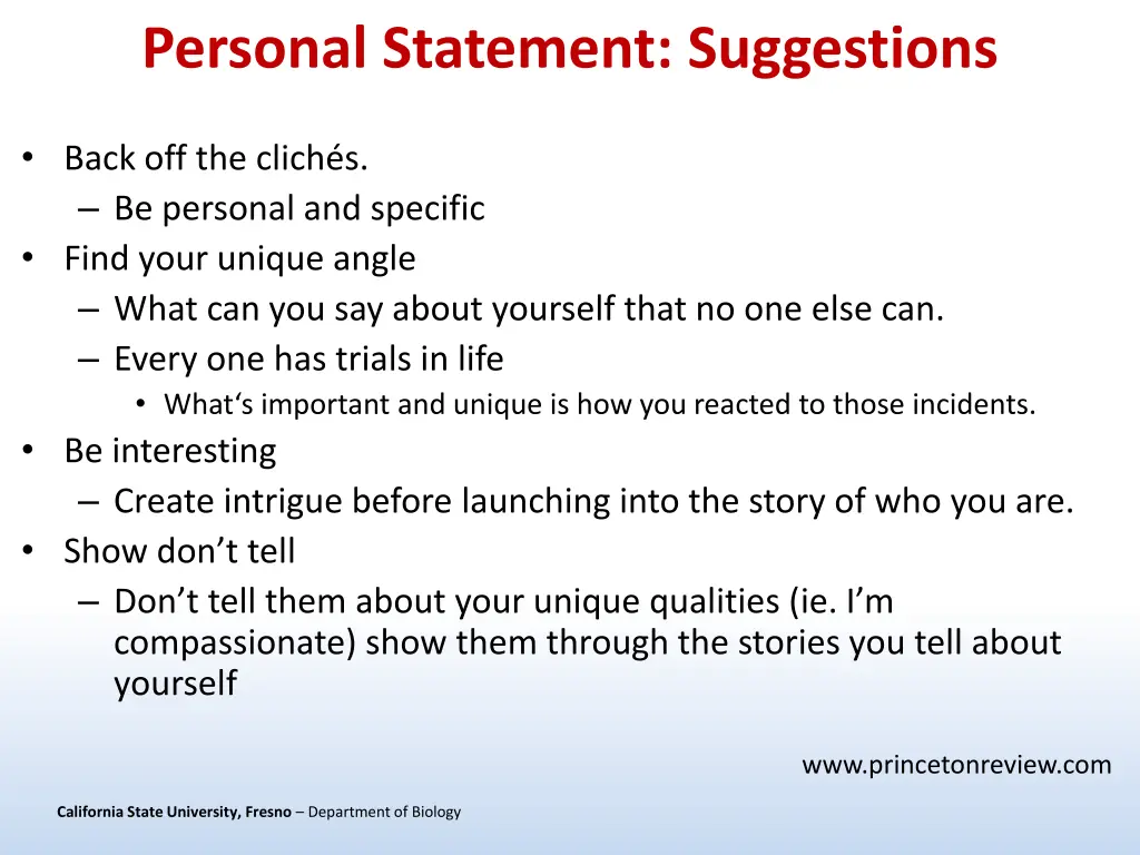 personal statement suggestions 1