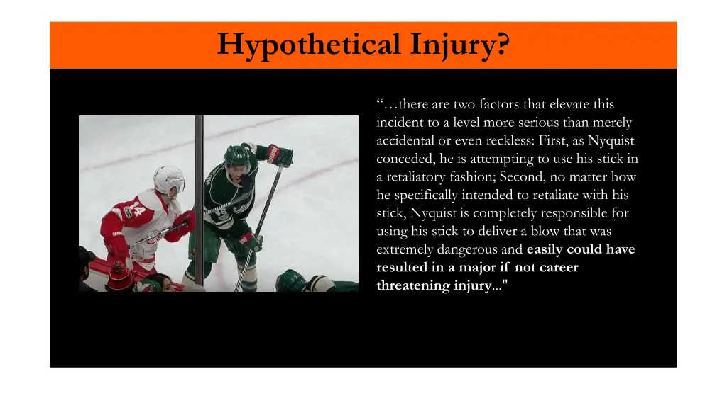 hypothetical injury