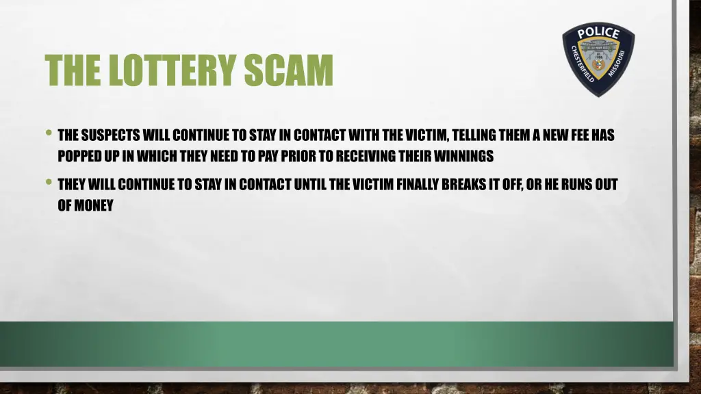 the lottery scam 3