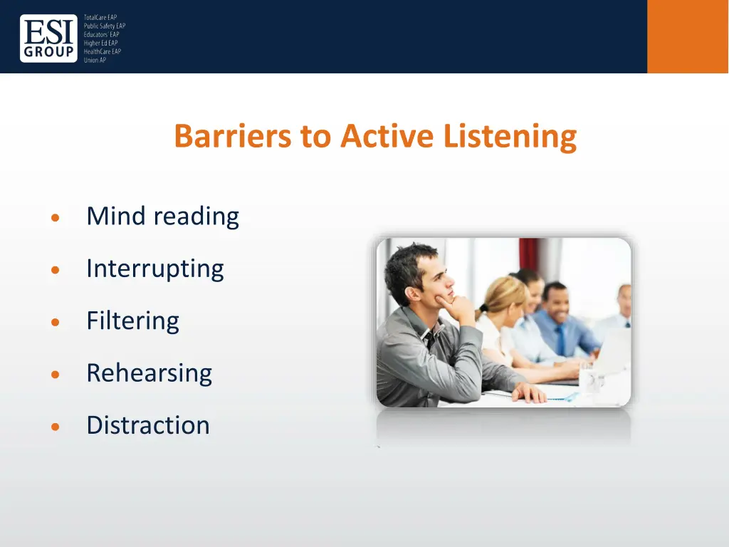 barriers to active listening