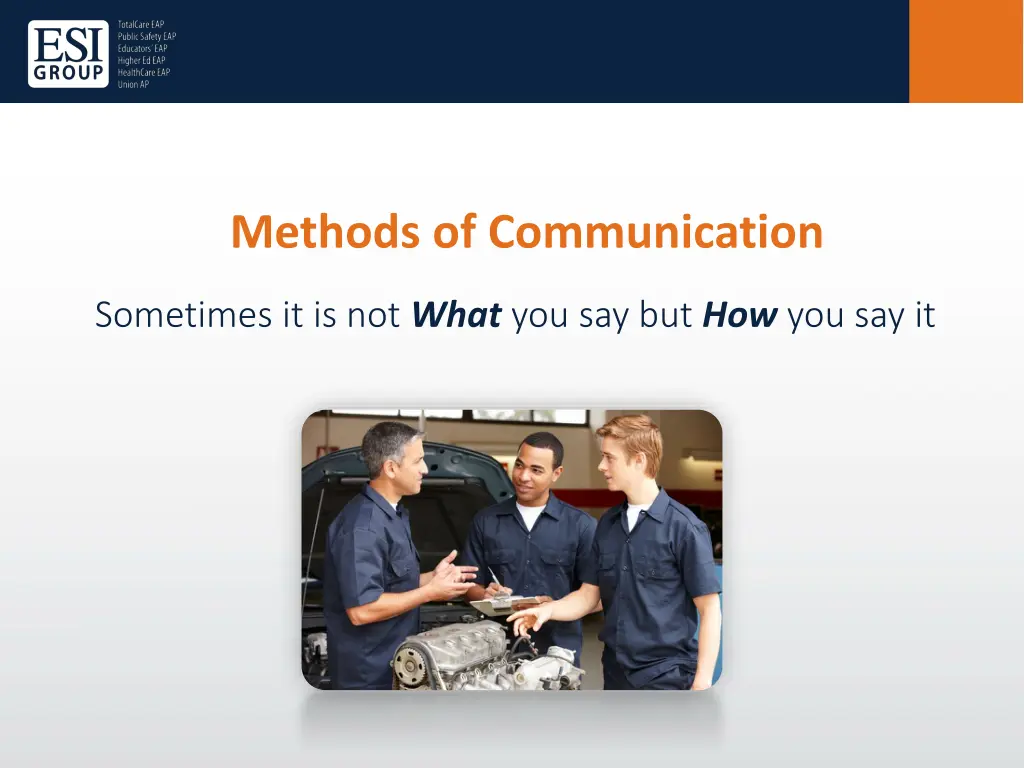 methods of communication