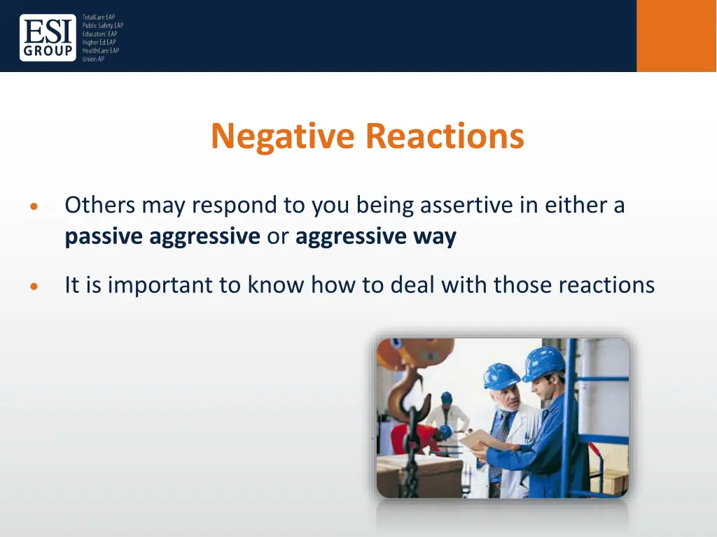 negative reactions