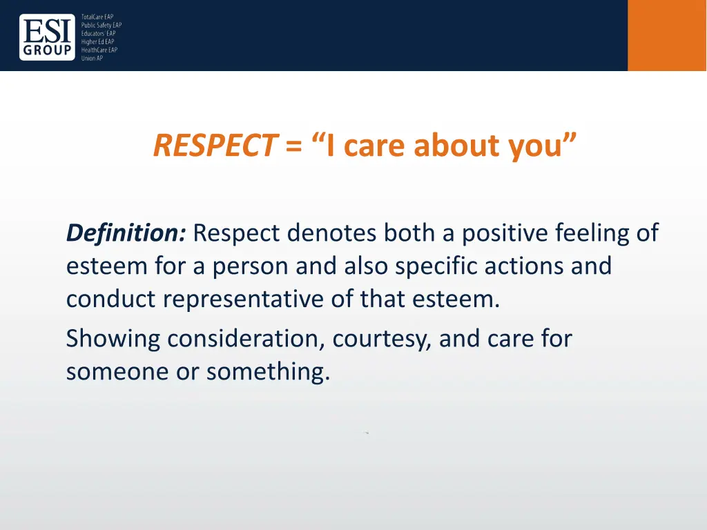 respect i care about you