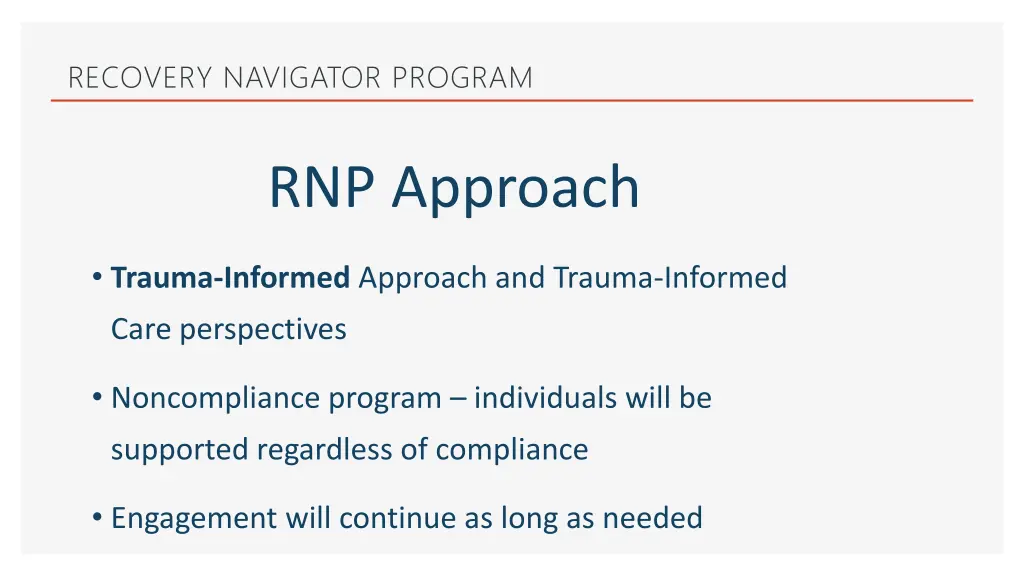 recovery navigator program 6