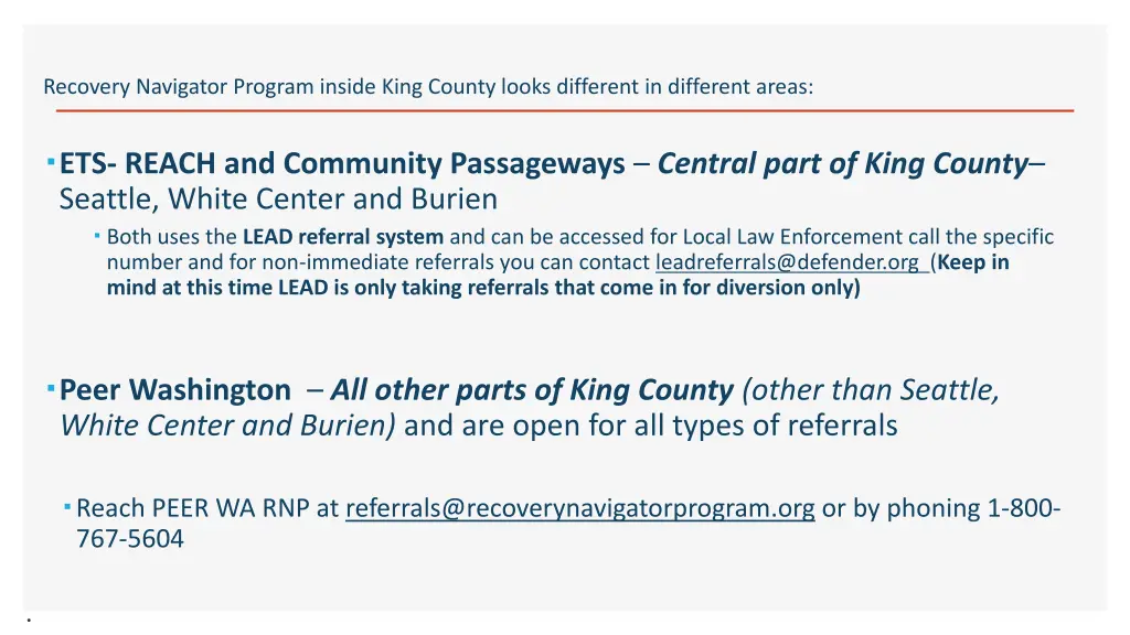 recovery navigator program inside king county