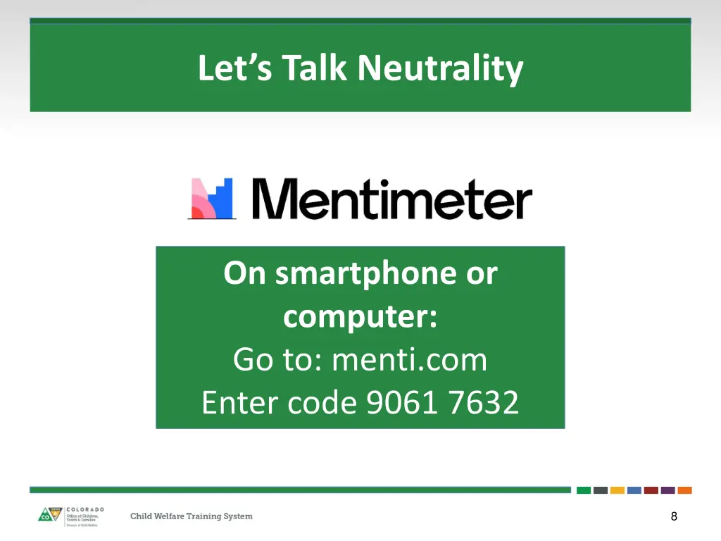 let s talk neutrality