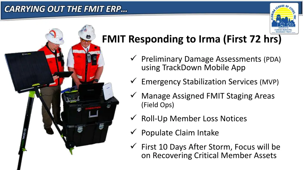 carrying out the fmit erp