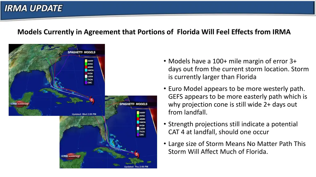 irma update 1