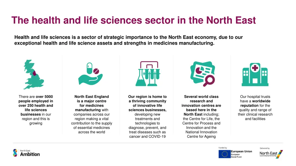 the health and life sciences sector in the north