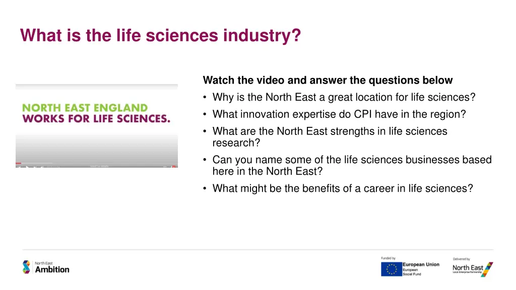 what is the life sciences industry