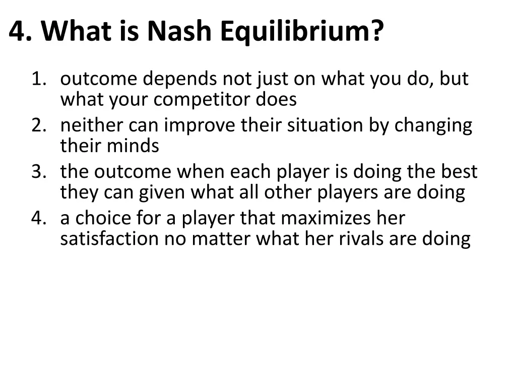 4 what is nash equilibrium