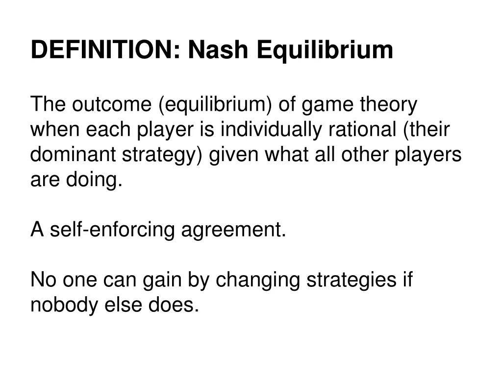 definition nash equilibrium