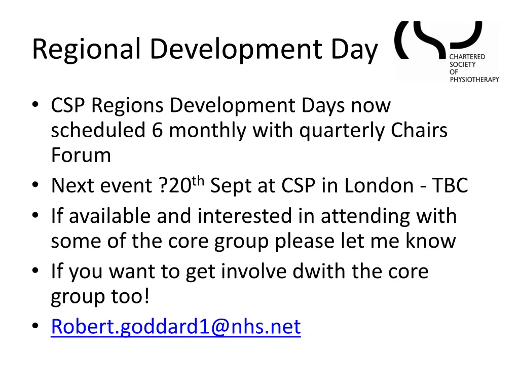 regional development day