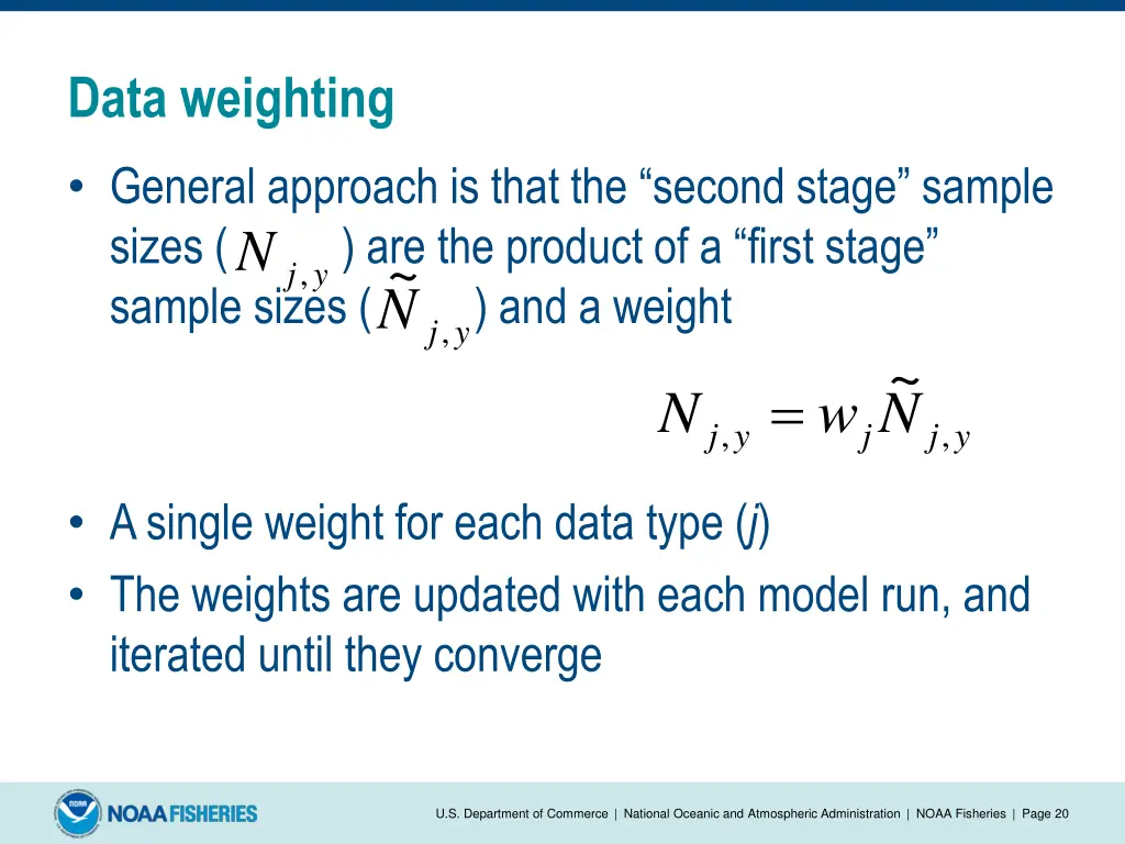 data weighting