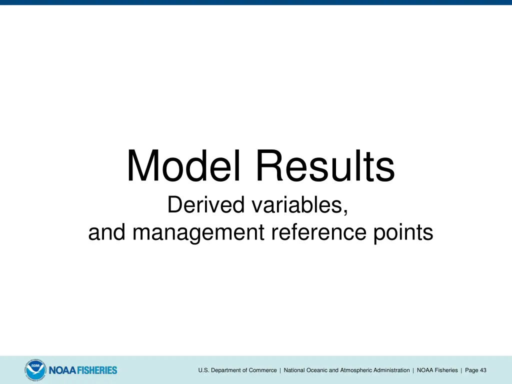 model results derived variables and management