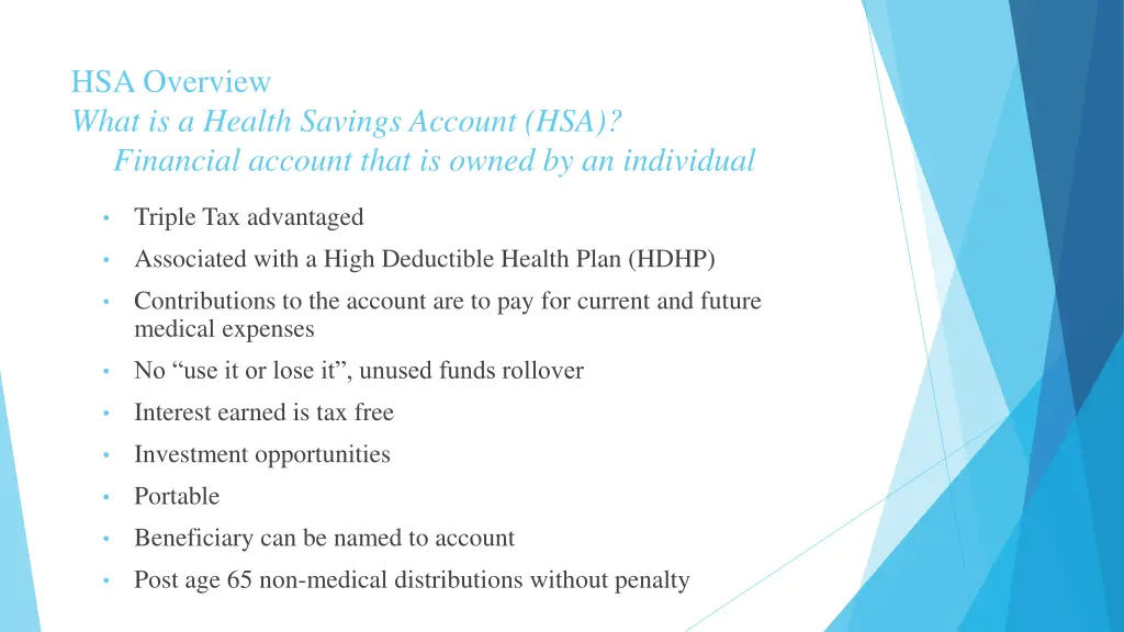 hsa overview what is a health savings account