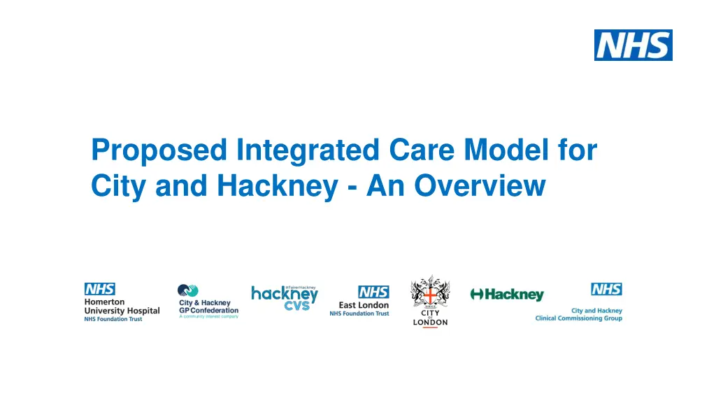 proposed integrated care model for city