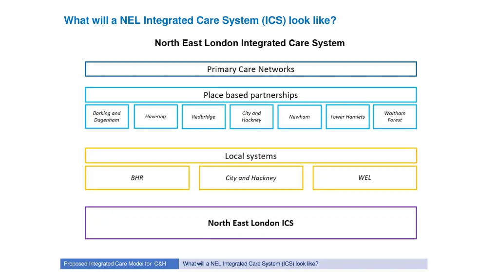 what will a nel integrated care system ics look