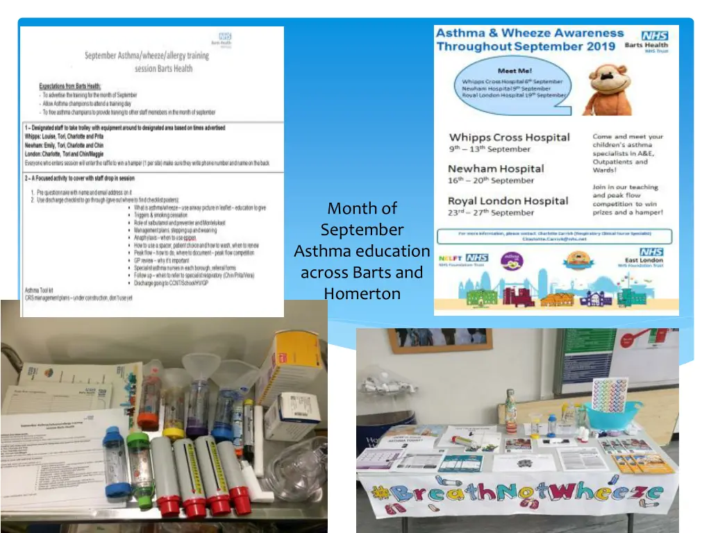 month of september asthma education across barts