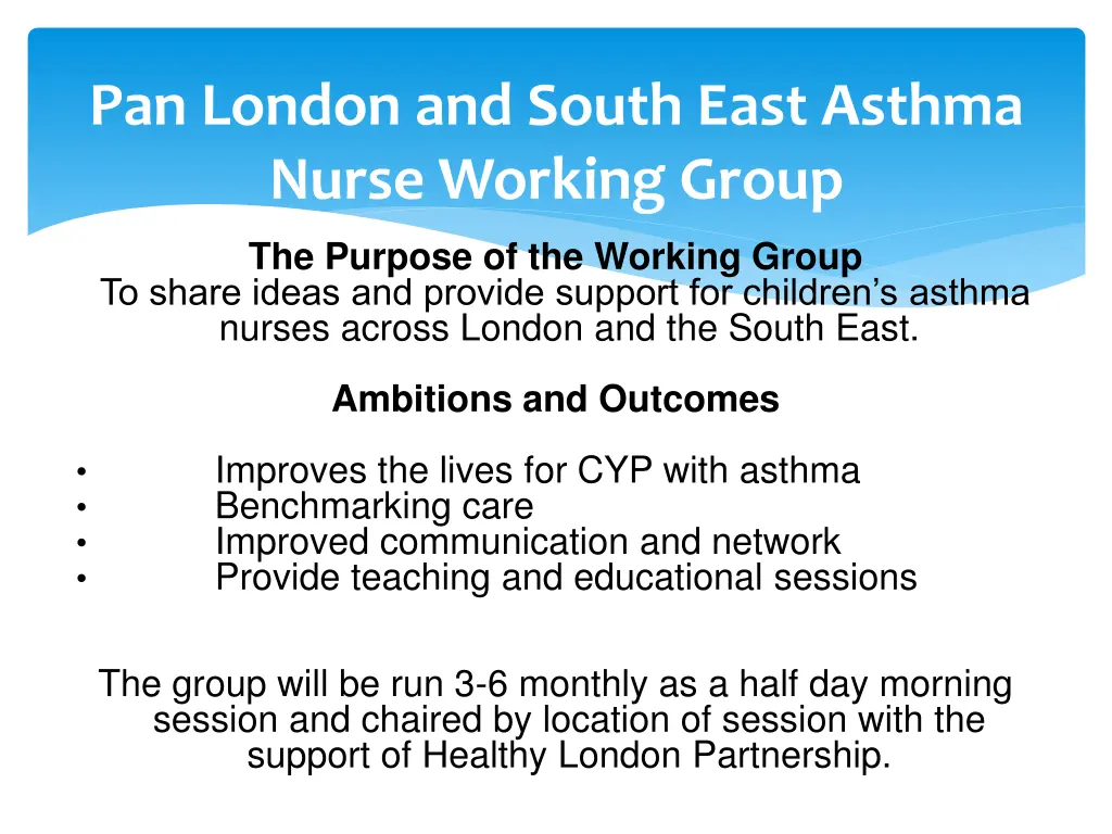 pan london and south east asthma nurse working 1