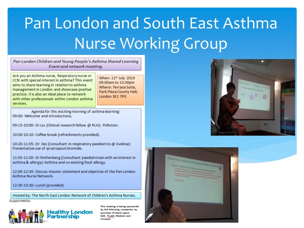 pan london and south east asthma nurse working