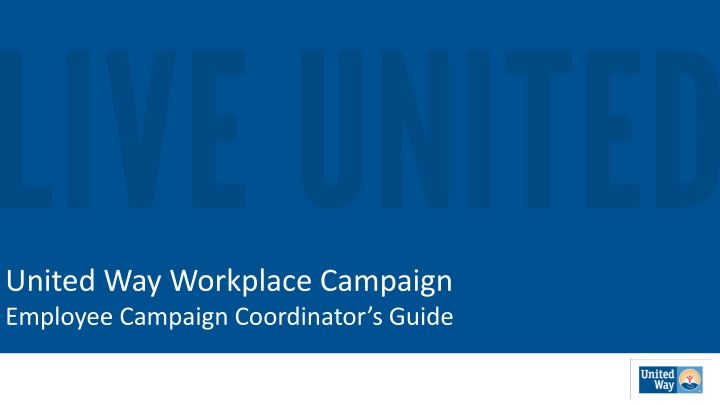 united way workplace campaign employee campaign