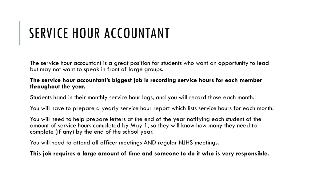 service hour accountant