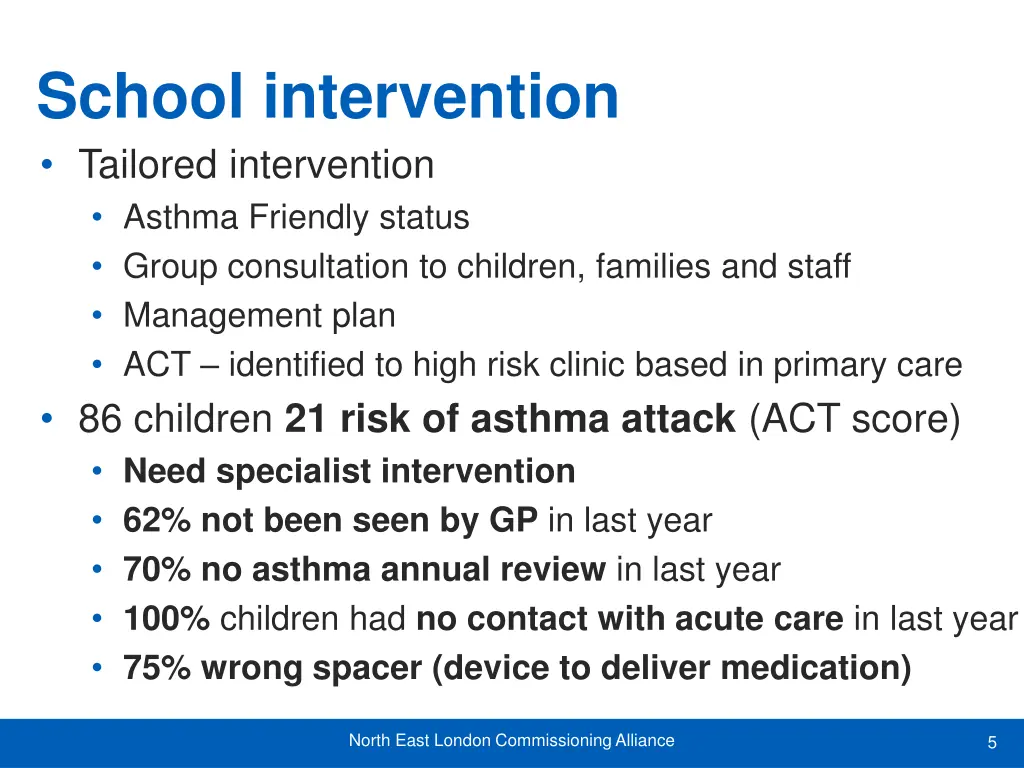 school intervention tailored intervention asthma