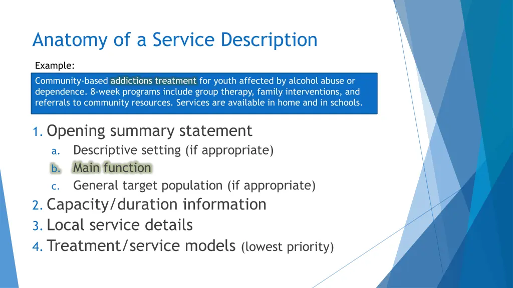 anatomy of a service description 2